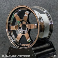 Jantes en alliage forgées légères 17 18 19 20 21 22 pouces 5x120 5x112 5x114.3 pour voiture RAYS TE37 VW Golf Racing Car