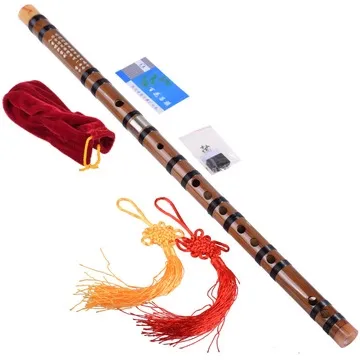 Goede Kwaliteit Professionele Chinese Muziekinstrumenten G/E/F/D/C Key Bamboefluit Met Volledige accessoires Voor Student
