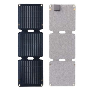 Panel Solar Monocristalino de Silicio de 21 W, Plegable en Tres Partes, para Carga en Exteriores, Panel Fotovoltaico Delgado, Portátil y Plegable - Product Image 1