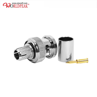 75ohm DC-6GHz BNC prise mâle connecteur droit RG6 pour CCTV caméra Satellite Scanner RG6/RG59/RG58/SDI/HD SDI