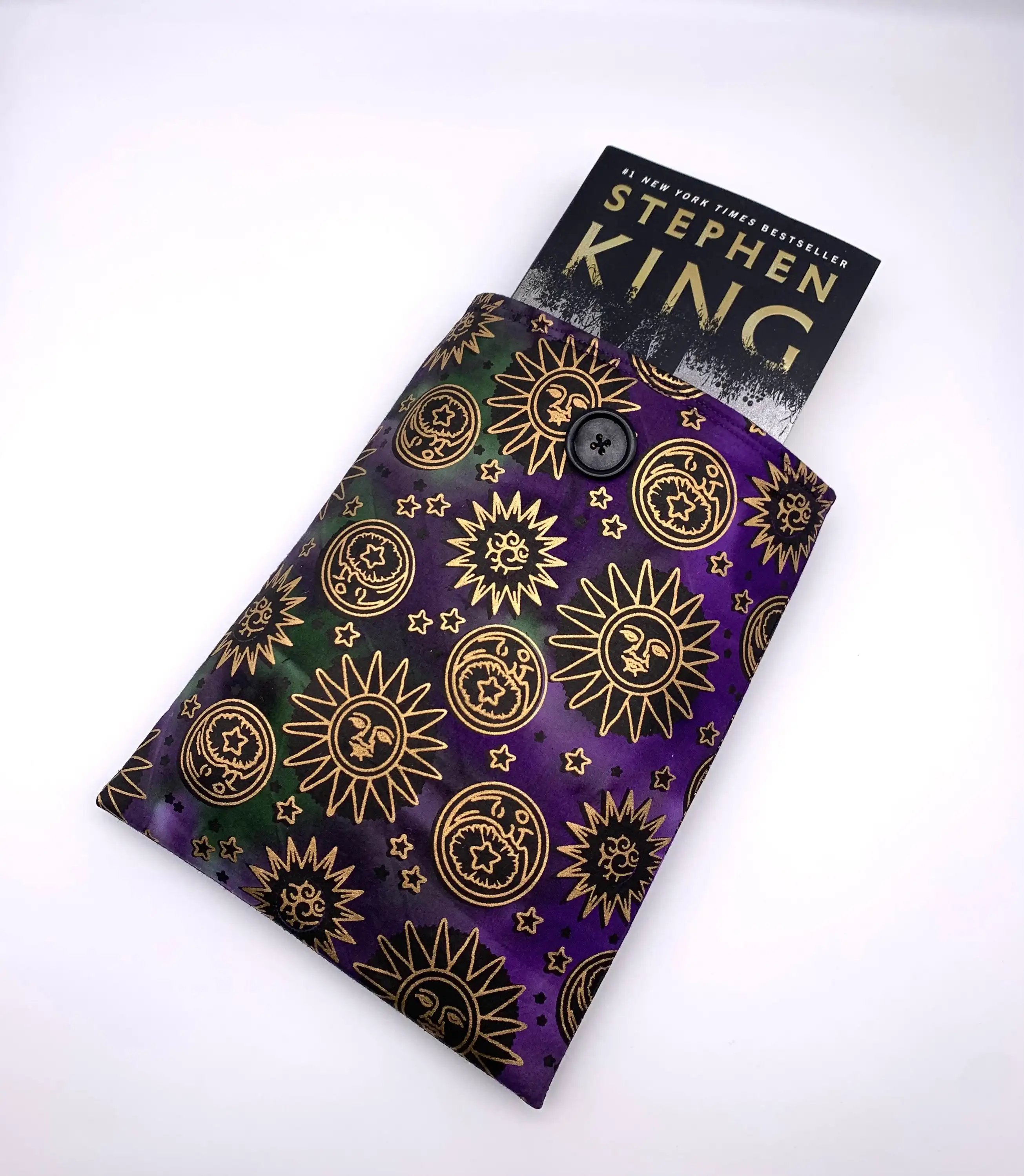 New Arrival boutique kindle sleeve custom book pocket button book cover exquisite print paperback book sleeve