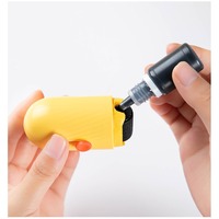 Tampon de confidentialité à rouleau ABS personnalisé avec coupe-carton en céramique, tampon de sécurité rechargeable pour masquer les adresses des colis