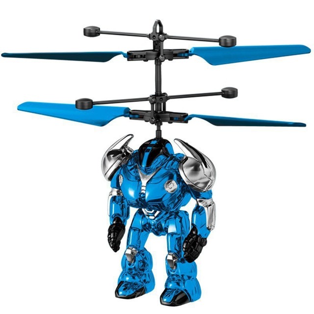 Induction Aircraft, Mecha Warrior, Luminous Suspended Robot, Flying Ball, Gesture Intelligent Flying Man, Children's Toy