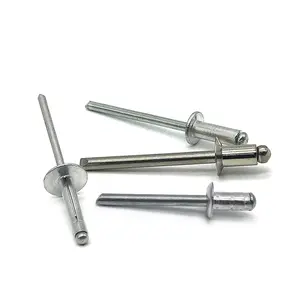 1/8 X1/2 Pop đinh tán nhôm 6mm Pop mù đinh tán mù thép không gỉ csk mở loại đầu tròn