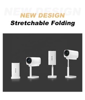 Projecteur numérique portable 4K intelligent avec système Android 13 OEM d'usine, applications intégrées, haut-parleur, Wi-Fi, Bluetooth et fonction miroir pour smartphone, idéal pour mini-cinéma maison