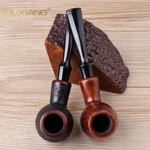 Muxiang Briarwood Tobacco Pipe Bent Type Handcrafted Solid Wood Custom Made For Smoking - Product Image 3