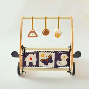 OkidoKids Trotteur en bois écologique 2-en-<span class=keywords><strong>1</strong></span>, jouet sûr et durable pour les premiers pas de bébé, modèle canadien - Product Image 6