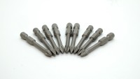 Embout de tournevis à chocs Phillips PH2 de 50 mm, haute qualité, antidérapant, forgé, en acier X5 de Taïwan, sablé, pour bricolage