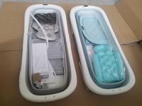 Baignoire pliante compacte longue baignoire portable maison autoportante trempage sueur sauna divertissement baignoire de douche pliable avec couvercle
