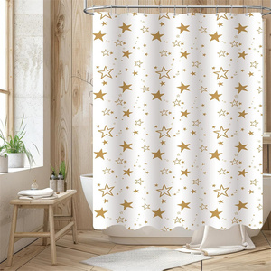 Stella stampata tenda da doccia in poliestere tenda da doccia impermeabile per il <span class=keywords><strong>bagno</strong></span> - Product Image 5