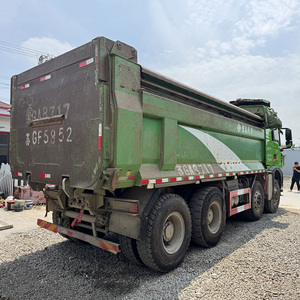 Camion benne basculante Howo 8X4 d'occasion en bon état, diesel <span class=keywords><strong>Euro</strong></span> <span class=keywords><strong>2</strong></span> <span class=keywords><strong>Euro</strong></span> 3, conduite à gauche, pour charges lourdes, à vendre - Product Image 4
