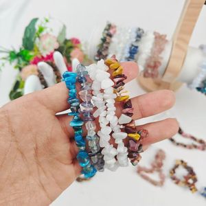 Bracelet en cristal naturel de quartz rose, œil de tigre, matériaux mixtes, <span class=keywords><strong>gravier</strong></span> de cristal, fluorite pour la décoration intérieure - Product Image 4