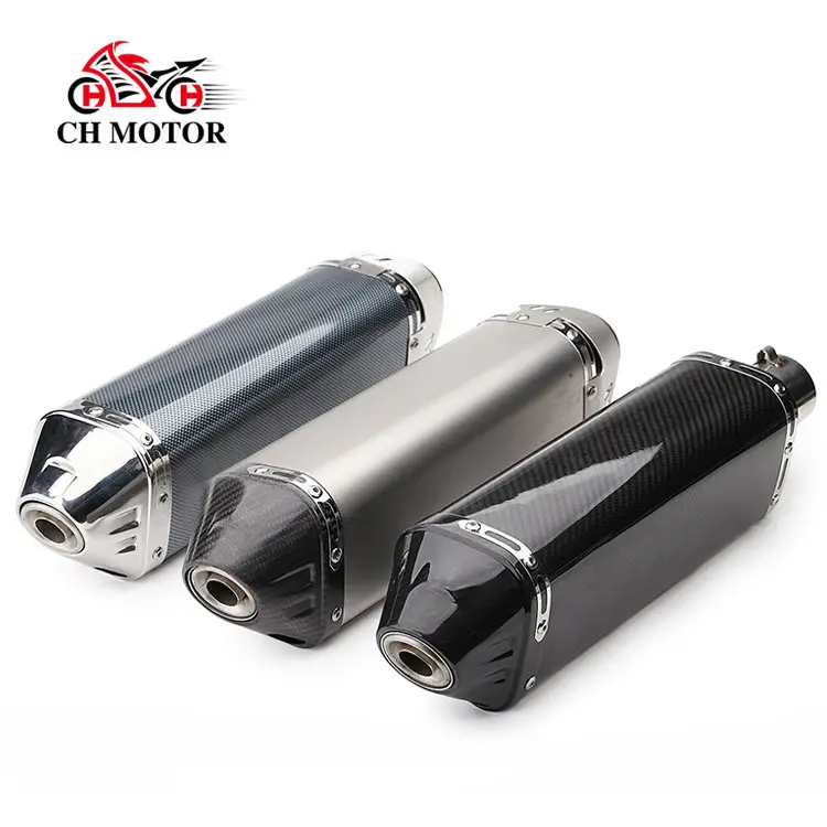 CHMotor Knalpot Motor Kustom Besi Tahan Karat 51Mm untuk Bw-s125