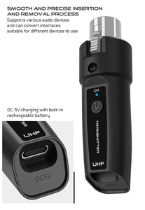 XTUGA Sistema Trasmettitore e Ricevitore UHF K1 XLR <span class=keywords><strong>a</strong></span> 6.35mm in Offerta Speciale per Trasformare Microfoni Cablati in Wireless per Concerti e Registrazioni - Product Image 5