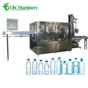 Su dolum makinesi üretim hattı tesisi otomatik içecek şişe dolum makinesi