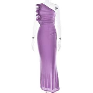 Vestido Maxi Elegante de Diseñador para Mujer, Corte Entallado, para Fiesta de Noche - Product Image 3