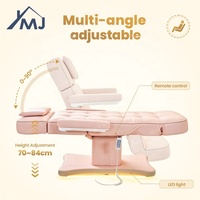 Fauteuil de Soin Cosmétique, Table de Massage Facial, Lit de Beauté Électrique pour Salon, Tatouage et Extensions de Cils
