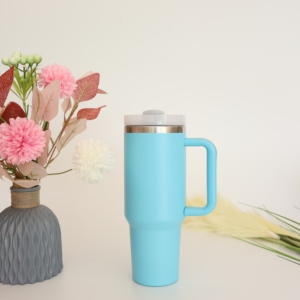 Vaso de 40 oz de material de acero inoxidable con diseño de estilo americano de almacén de EE. UU. con asa, taza de coche de 40 oz para café - Product Image 5
