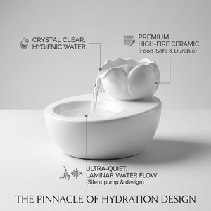 Nueva Fuente de Agua Inteligente para Gatos, Automática, con Circulación de Agua, de Cerámica y Porcelana, Linda y Adorable, Dispositivo de Alimentación para Mascotas - Product Image 3