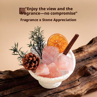 Diffuseur d'aromathérapie haut de gamme en pierre, pièce parfumée aux huiles essentielles, décoration de chambre longue durée sans flamme, cadeau