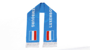 Écharpe Drapeau du <span class=keywords><strong>LUXEMBOURG</strong></span> en Gros, Produits Personnalisés pour Supporters de Football, Écharpe Drapeau National, Écharpes à Pompons, Châle - Product Image 4