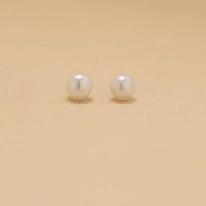 Orecchini Pendenti con Perle d'Acqua Dolce Placcati Argento Ipoallergenici <span class=keywords><strong>Gioielli</strong></span> Minimalisti alla Moda JOYE EAR-0102 per Donne Regalo per Feste - Product Image 1