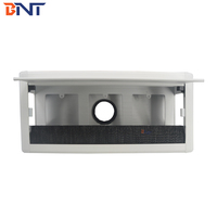 Boîte de passage de câbles en aluminium pour couvercle de trappe/bureau d'ordinateur