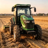 Tracteur agricole 70 CV 4x4, multifonctionnel, avec système hydraulique, livraison directe d'usine