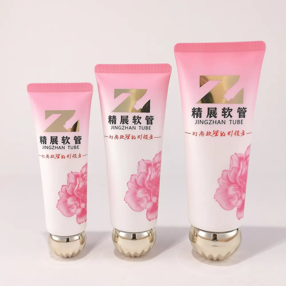 D30 Round BB Cream Hot Steamping Cosmetics and Sunscreen PE Tubes with Electroplated Screw Cap