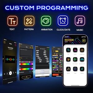 Lớn lập trình đầy đủ màu sắc LED màn hình thông minh cho xe ô tô kỹ thuật số biển hiển thị ma quỷ mắt ánh sáng dấu hiệu nhựa ứng dụng ngoài trời - Product Image 3