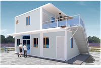 Maisons conteneurs de luxe portables et habitables, 3 chambres, maisons préfabriquées, conteneurs