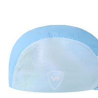 Gorra de 5 Paneles Personalizada, Gorra de Running de Malla de Poliéster, Visera Plana, Bordado de Letras, para Ciclismo, Viajes y Actividades al Aire Libre