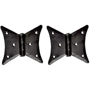 Coshik Exports - Bisagras de mariposa vintage para gabinetes, color negro mate, forjadas a mano, duraderas, para uso en cocina y exteriores - Product Image 1