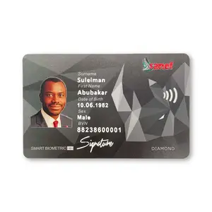 שבב NTAG213 NTAG215 NTAG216 מותאם אישית 13.56mhz פלסטיק PVC תמונה תעודת זהות כרטיס זיהוי דיוקן כרטיס rfid