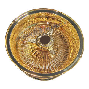 איכות גבוהה חישורים גלגלים זהב חוט זהב חריטות 13 אינץ 'רימס גלגל חוט זהב - Product Image 1