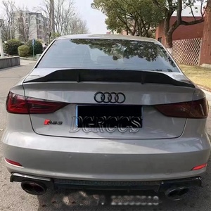 A3 S3 RS3 8V ชุดแต่งภายนอกรถยนต์หรูหรา รุ่น R คาร์บอนไฟเบอร์ สปอยเลอร์หลัง ปีกหลังคา ปี 2013-2020 - Product Image 5