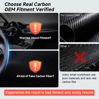 Volant automobile en fibre de carbone véritable avec LED pour BMW E46, F10, F30, E60, F15, F90, F80, G20, G30, M3, M4, M5, X5