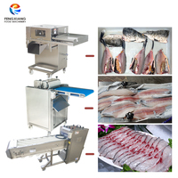 Machine de traitement du poisson en acier inoxydable, pompe semi-automatique haute efficacité pour la découpe de têtes et le filetage de tilapia, truite et carassin