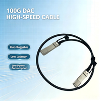 Câble DAC 100G à connexion directe QSFP28 vers QSFP28 avec languette de tirage pour centre de données – Liaison fiable à faible latence