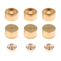 Musical Instrument Accessories Bb Trumpet Weighted Top & Bottom Cover Full Brass Trumpet Key 146g Performance Type