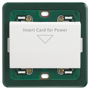 สวิตช์ไวท์แบดจ์ วีมาร์ 230V แบบเสียบการ์ด สำหรับเต้ารับไฟฟ้าติดผนัง - Product Image 1