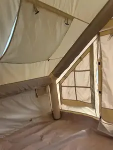 고급 야외 하이킹 여행 6.3 옥스포드 방수 밀폐 캠핑 팽창 식 텐트 펌프