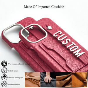 <span class=keywords><strong>Coque</strong></span> de téléphone en cuir véritable antichoc pour <span class=keywords><strong>IPhone</strong></span> 12 13 14 15 Pro Max <span class=keywords><strong>coque</strong></span> de téléphone portable initiale <span class=keywords><strong>personnalisée</strong></span> - Product Image 5