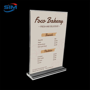 Porta Poster portatile in acrilico riutilizzabile A4 taglie <span class=keywords><strong>A6</strong></span> per espositori eventi promozionali - Product Image 1