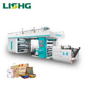 Lisheng uma nova geração de alta qualidade 4 cores alta velocidade máquina de impressão flexo fabricantes