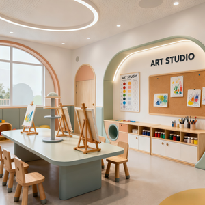 <span class=keywords><strong>Design</strong></span> d'Interni Moderno per Centro di Apprendimento Precoce con Grafica per Bambini e Prescolare - Product Image 3