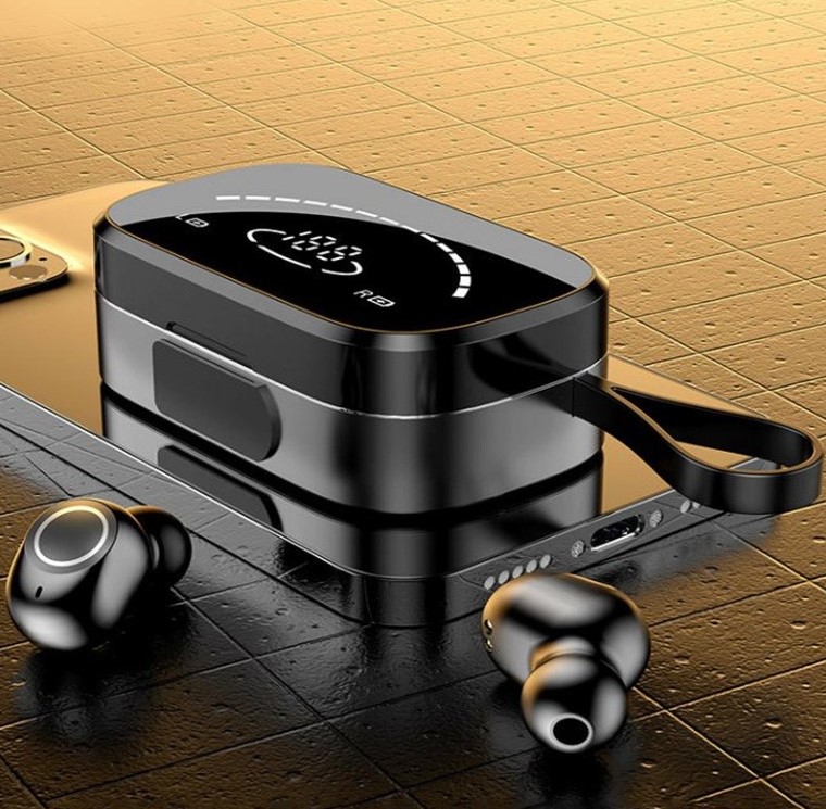 Китайские водонепроницаемые Модные наушники с зарядным чехлом, Hi-Fi наушники-вкладыши 5,0, tws беспроводные наушники