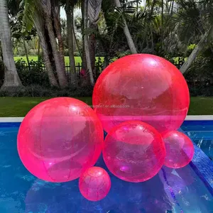 Parti reklam topu için büyük dekoratif şeffaf top şişme ayna top PVC asılı şişme ayna balon