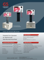 G5 CE Outdoor Card Coin Operated Digital Tyre Inflator Gas Station Tire Inflators with Built in Air Compressor With Air Reel