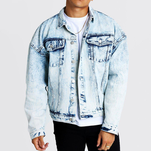 Meilleure Vente OEM Vêtements Décontractés Lavage à L'acide <span class=keywords><strong>Veste</strong></span> <span class=keywords><strong>En</strong></span> <span class=keywords><strong>Jean</strong></span> <span class=keywords><strong>Oversize</strong></span> - Product Image 1